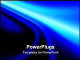 PowerPoint Template - abstraction blue neon background for design artworks