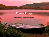 PowerPoint Template - sunrise on a lake in canada in the fall