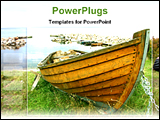 PowerPoint Template - a classic wooden boat