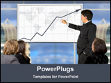 PowerPoint Template - showing business growth in a conference