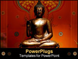 PowerPoint Template - budha statue - landscape format