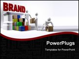 PowerPoint Template - A team collaborating to build a BRAND