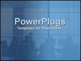 PowerPoint Template - Collage in blue of an intense business/board meeti