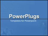 PowerPoint Template - Subtle business scenes in blue