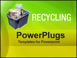 PowerPoint Template - recycling bin