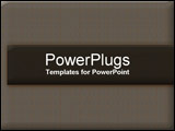 PowerPoint Template - Gold Lined