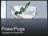 PowerPoint Template - 3D graph of chart.