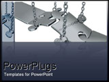 PowerPoint Template - Chains picking up puzzle.