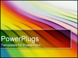 PowerPoint Template - Abstract rainbow colors.
