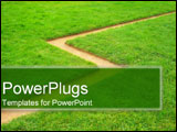 PowerPoint Template - Path in green hills.
