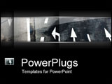 PowerPoint Template - Arrows on black.