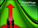 PowerPoint Template - illustration of international business transaction and sales channels