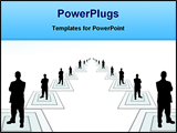 PowerPoint Template - illustrated image of a business team