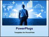 PowerPoint Template - image showing future business mind