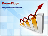 PowerPoint Template - corporate environment around a business graph