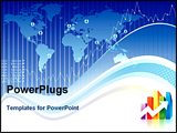 PowerPoint Template - Global Finance design of vector illustration layered