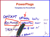 PowerPoint Template - business planning session on flip chart