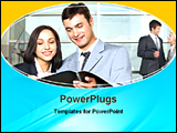 PowerPoint Template - two business peoples advising