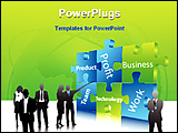 PowerPoint Template - an illustrative image of business people