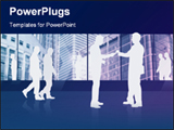 PowerPoint Template - Business people silhouettes