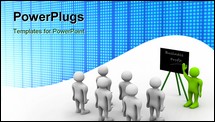 PowerPoint Template - 3d illustration of Business training in white background
