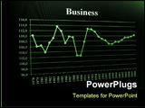 PowerPoint Template - business chart and data from stock market showing success