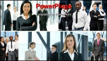 PowerPoint Template - Business collage made of some images