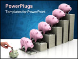 PowerPoint Template - The higher the position on the podium with more money and more fat remain.