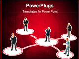 PowerPoint Template - networking business people isolated on white background