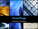 PowerPoint Template - Assemblage of business theme photos with space for your own text