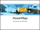 PowerPoint Template -  great choice for presentations on airplanes, air lines, aircraft operations, air transport service