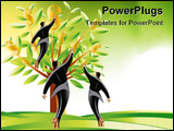 PowerPoint Template - Successful Project Illustration Vector file easy to edit or change color.