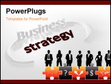 PowerPoint Template - Illustration about business concepts - Business - Strategy - letters