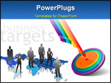 PowerPoint Template - Abstract illustration graphic positions of the goods, or sales in the market.