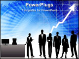 PowerPoint Template - Vector illustration of business people in office