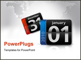 PowerPoint Template - this is an illustration concept of 2010 new years eve