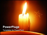 PowerPoint Template - a lit candle