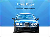 PowerPoint Template - image showing front-end of a car
