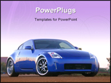 PowerPoint Template - front of a Nissan 350Z