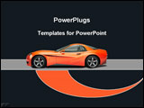 PowerPoint Template - Orange sports car