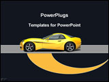 PowerPoint Template - Yellow sports car
