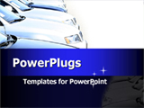 PowerPoint Template - Formation of cars. Ideal template for car presentation for car dealers.