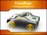 PowerPoint Template - american dollar in car format.