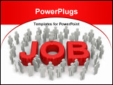 PowerPoint Template - Career opportunity concept many people looking for job