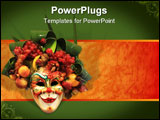 PowerPoint Template - A Beautiful carnival mask composition from venice Italy