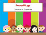 PowerPoint Template - cartoon children background for children school education and others