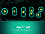 PowerPoint Template - 3d rendered close up of an isolated cell division
