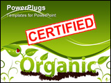 PowerPoint Template - A creative way of presenting that your produce is organic