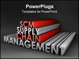 PowerPoint Template - Supply Chain Management SCM Industry in 3d