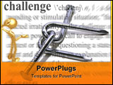 PowerPoint Template - a photo of a puzzle with challenge theme